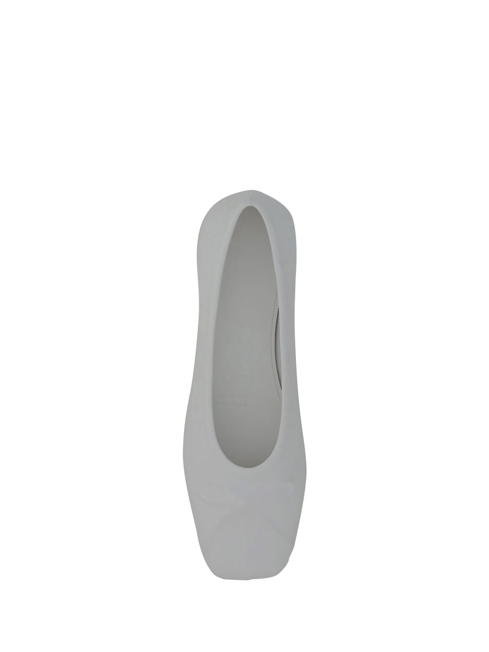 Shop Marni Seamless Little Bow Ballerinas In Lily White