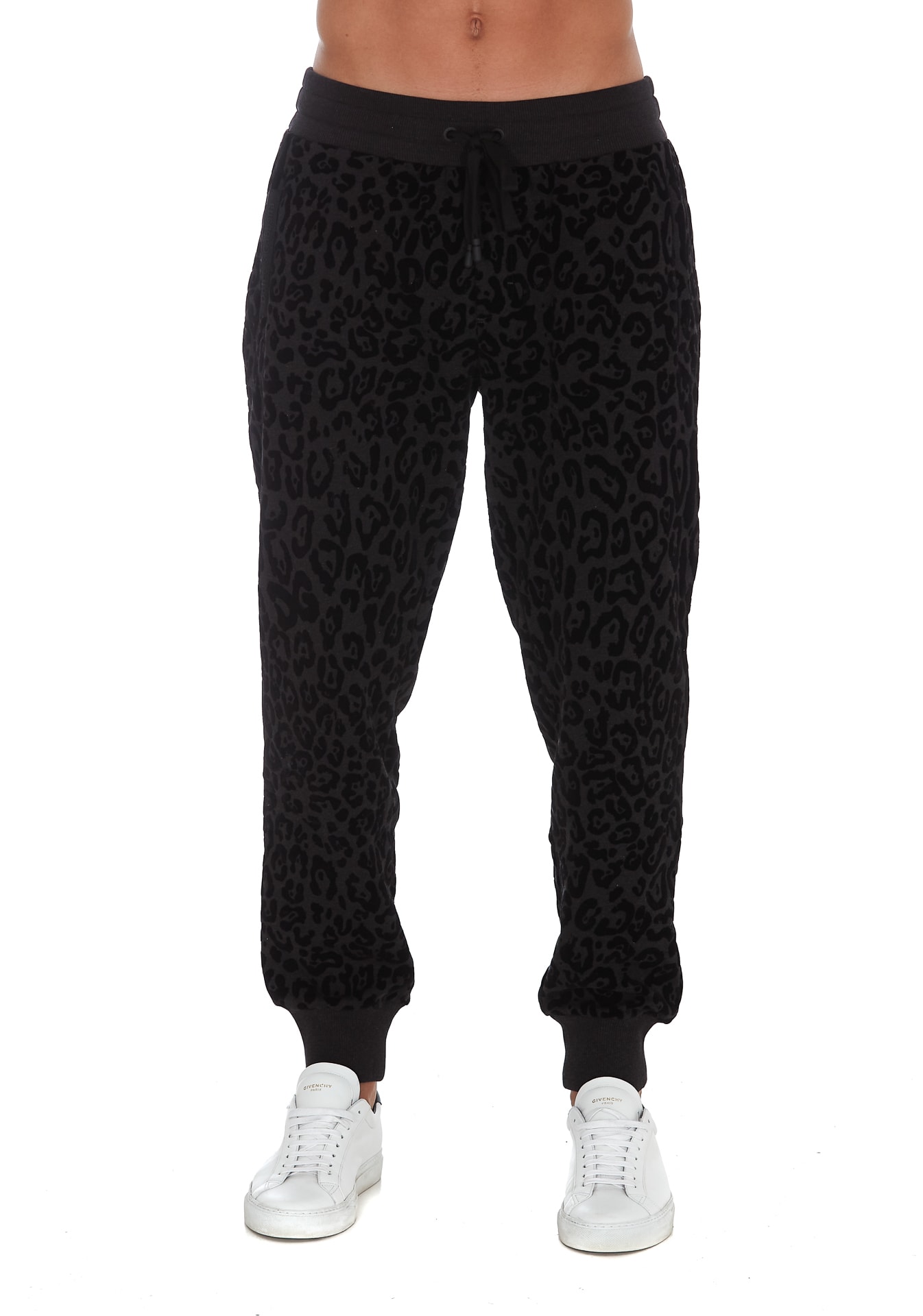 Dolce & Gabbana Leopard Print Sweat Pants