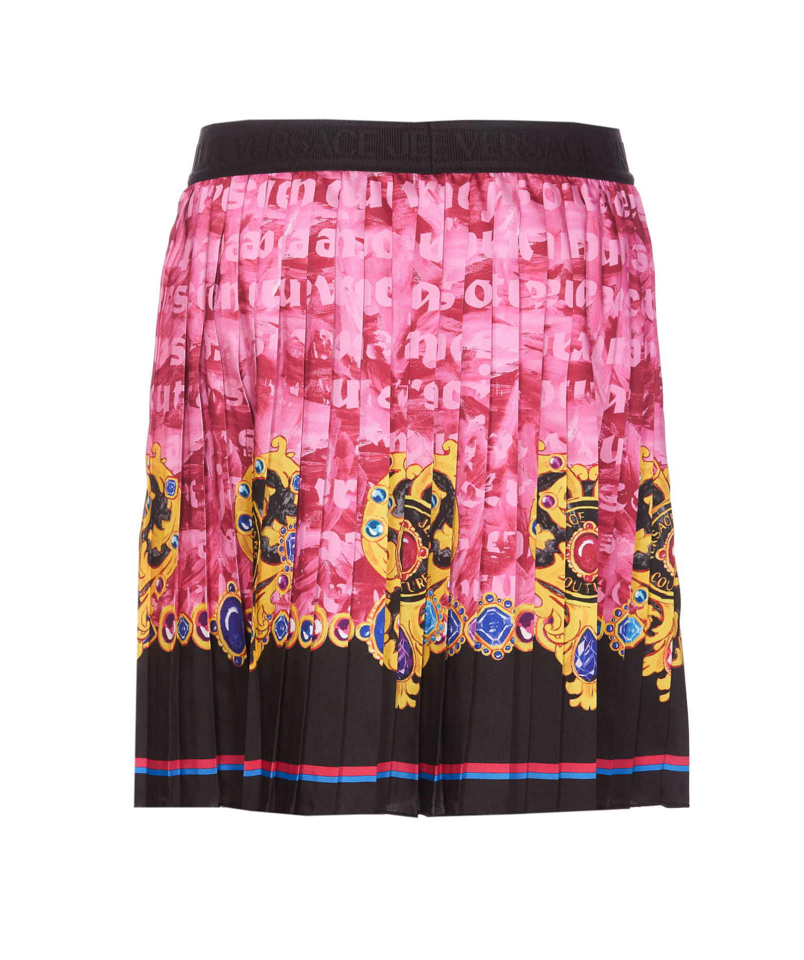 Shop Versace Jeans Couture Heart Couture Skirt In Multicolour
