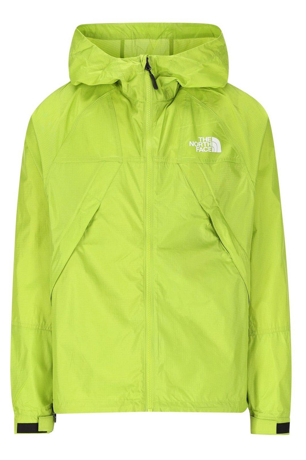 Shop The North Face Logo Printed Hooded Jacket