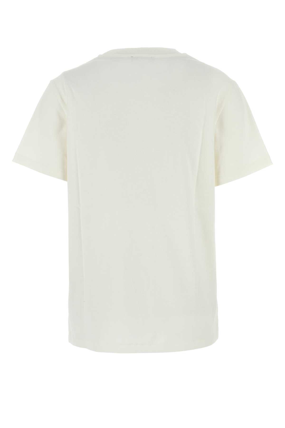 Shop Apc White Cotton T-shirt In Blanc