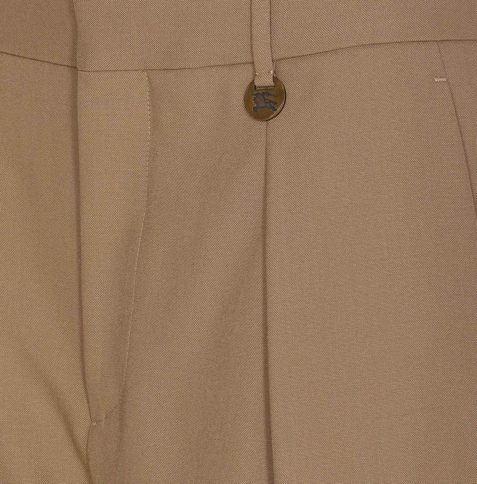 Burberry Tailored Shorts Button Detail In Brown