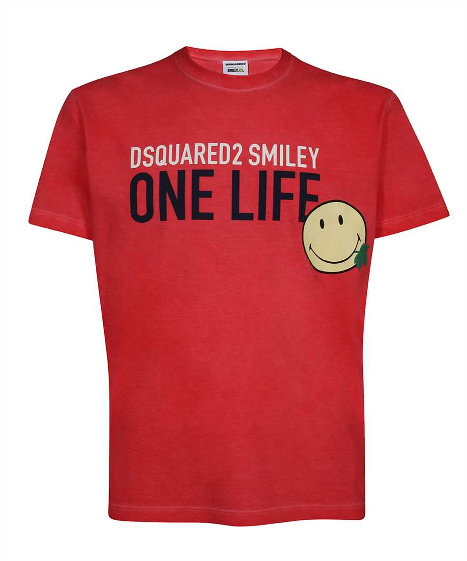 Shop Dsquared2 Cotton Crew-neck T-shirt In Red
