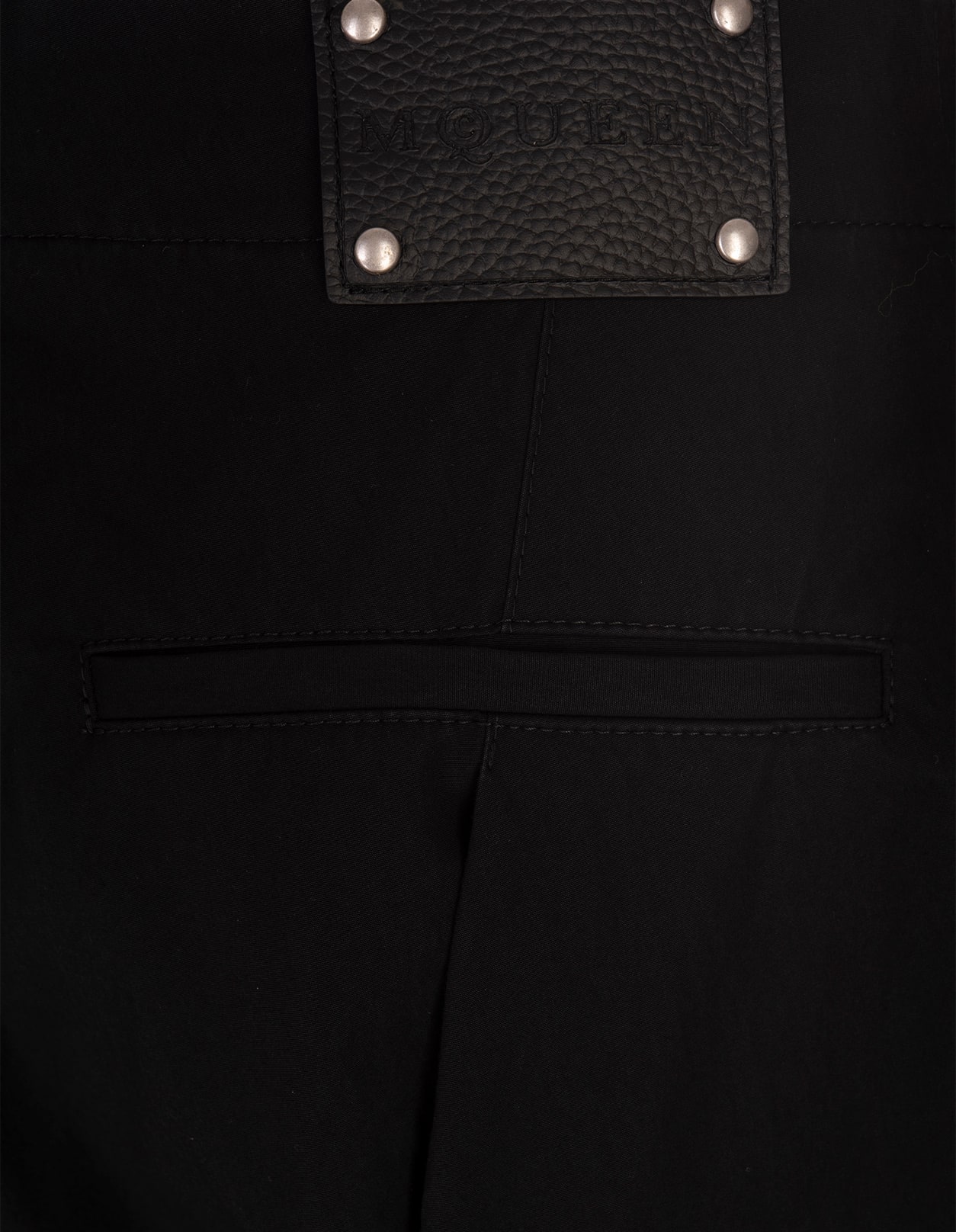 Alexander Mcqueen Black Cotton Cargo Pant In Black