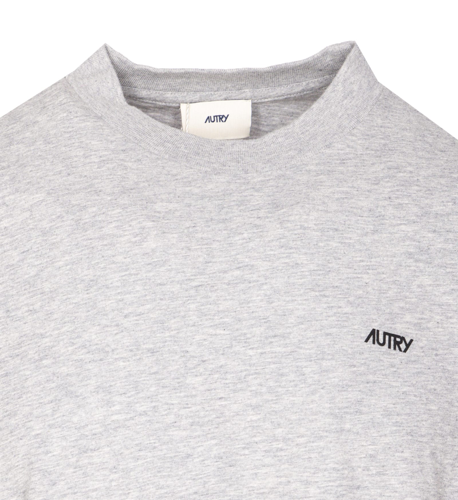 Autry Edelweiss Crew-neck Flower-print T-shirt In Gray