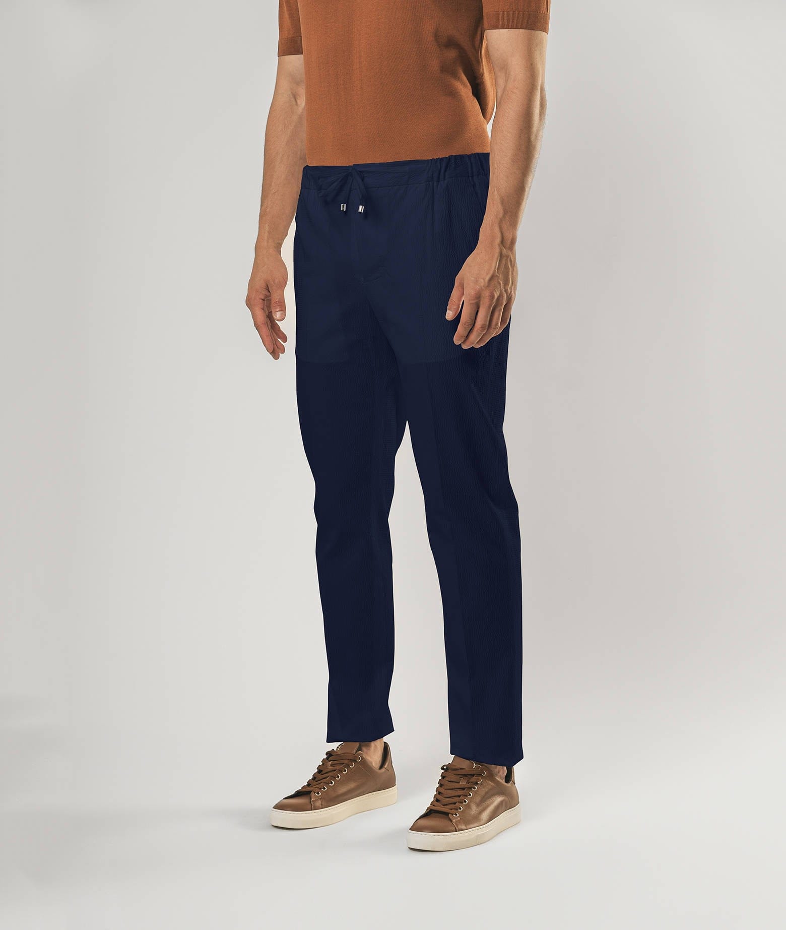 Shop Larusmiani Trousers D20 Pants In Midnightblue