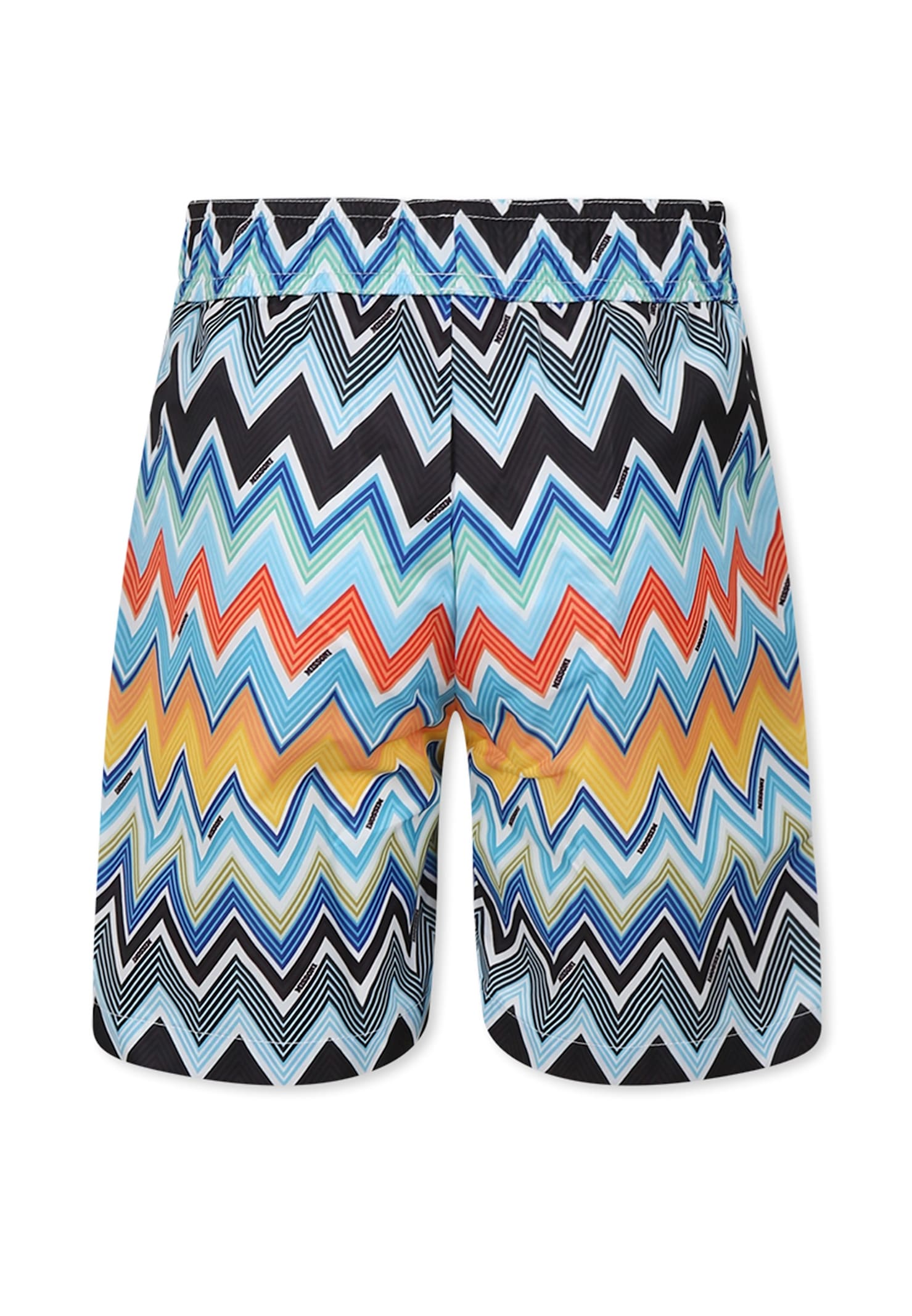 Missoni Multicolor Swim Shorts For Boy With Chevron Pattern In Multicolor