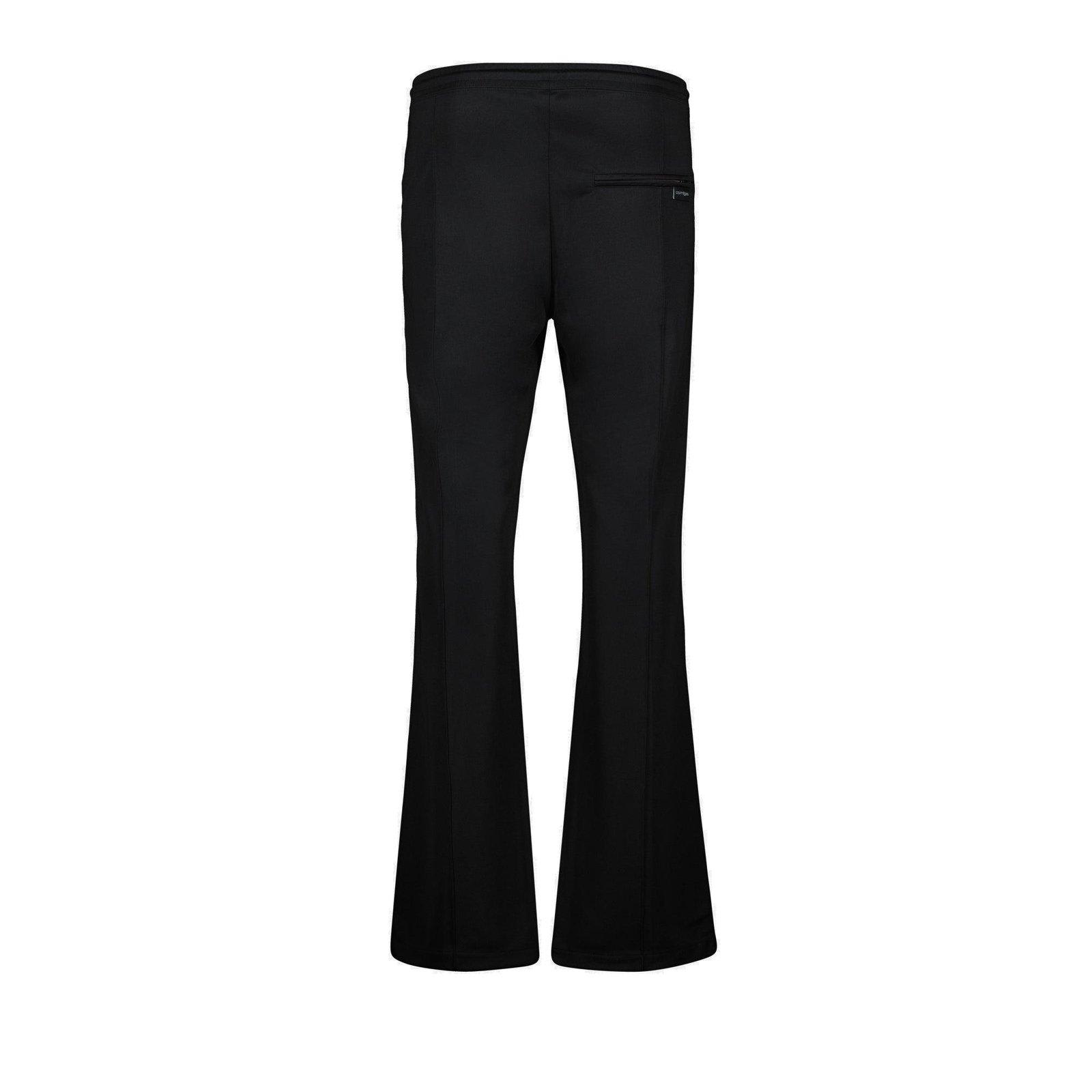 Shop Courrèges Logo Embroidered Drawstring Pants In Nero