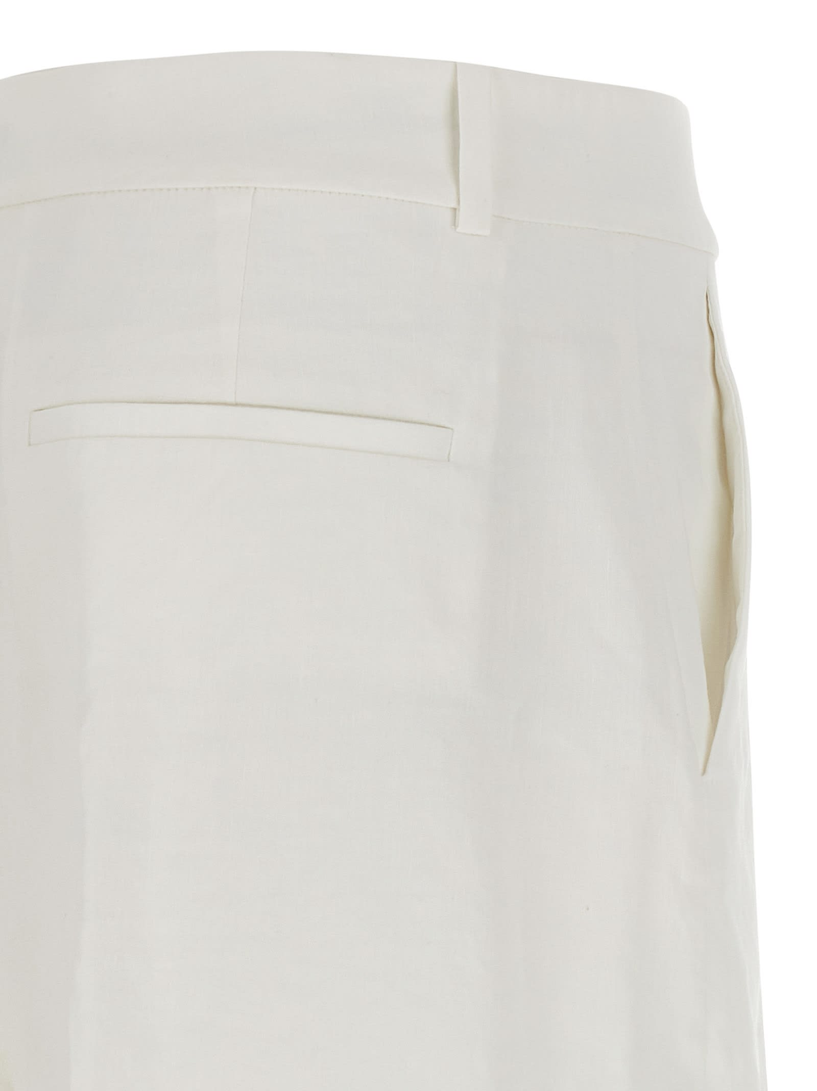 Theory Casual Admiral Trousers In White