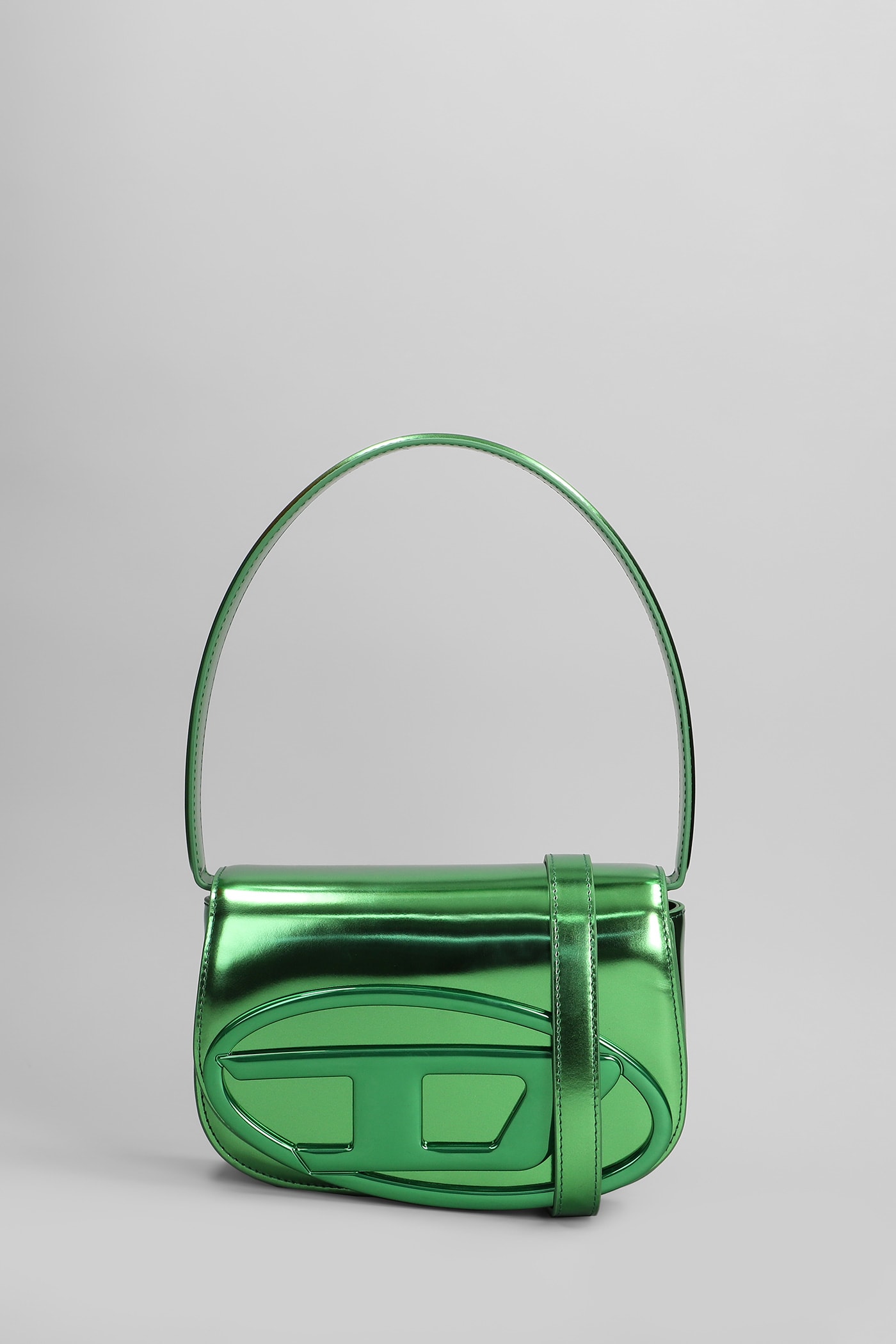 Diesel 1dr Shoulder Bag In Green Leather