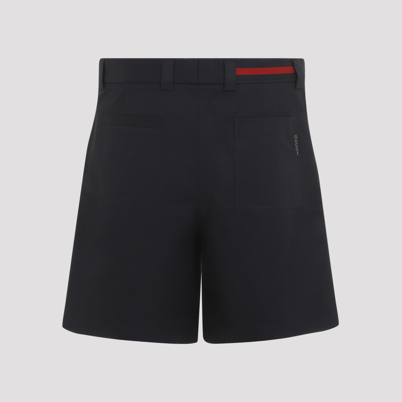 Shop Gucci Cotton Shorts In Ink