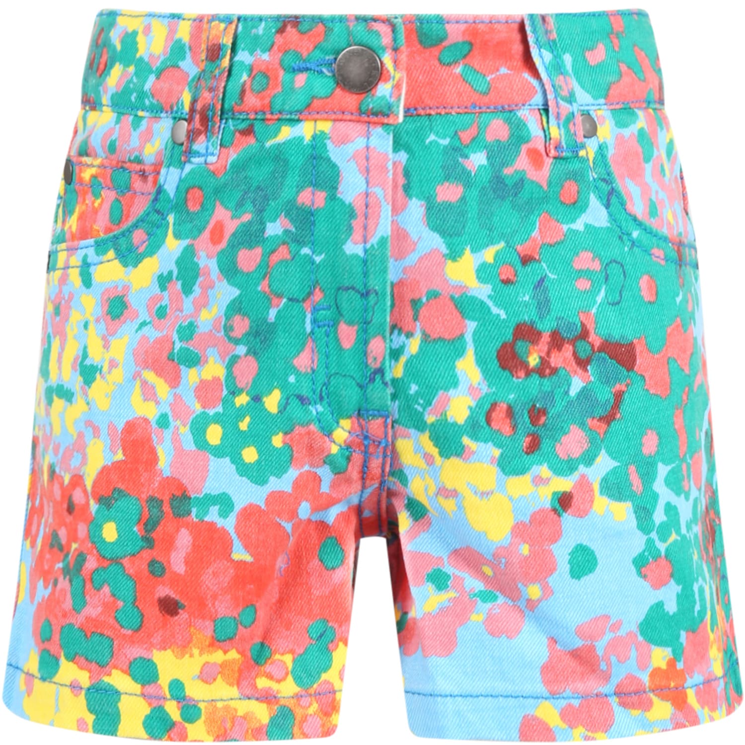 Stella Mccartney Kids' Multicolor Shorts For Girl With Floral Print