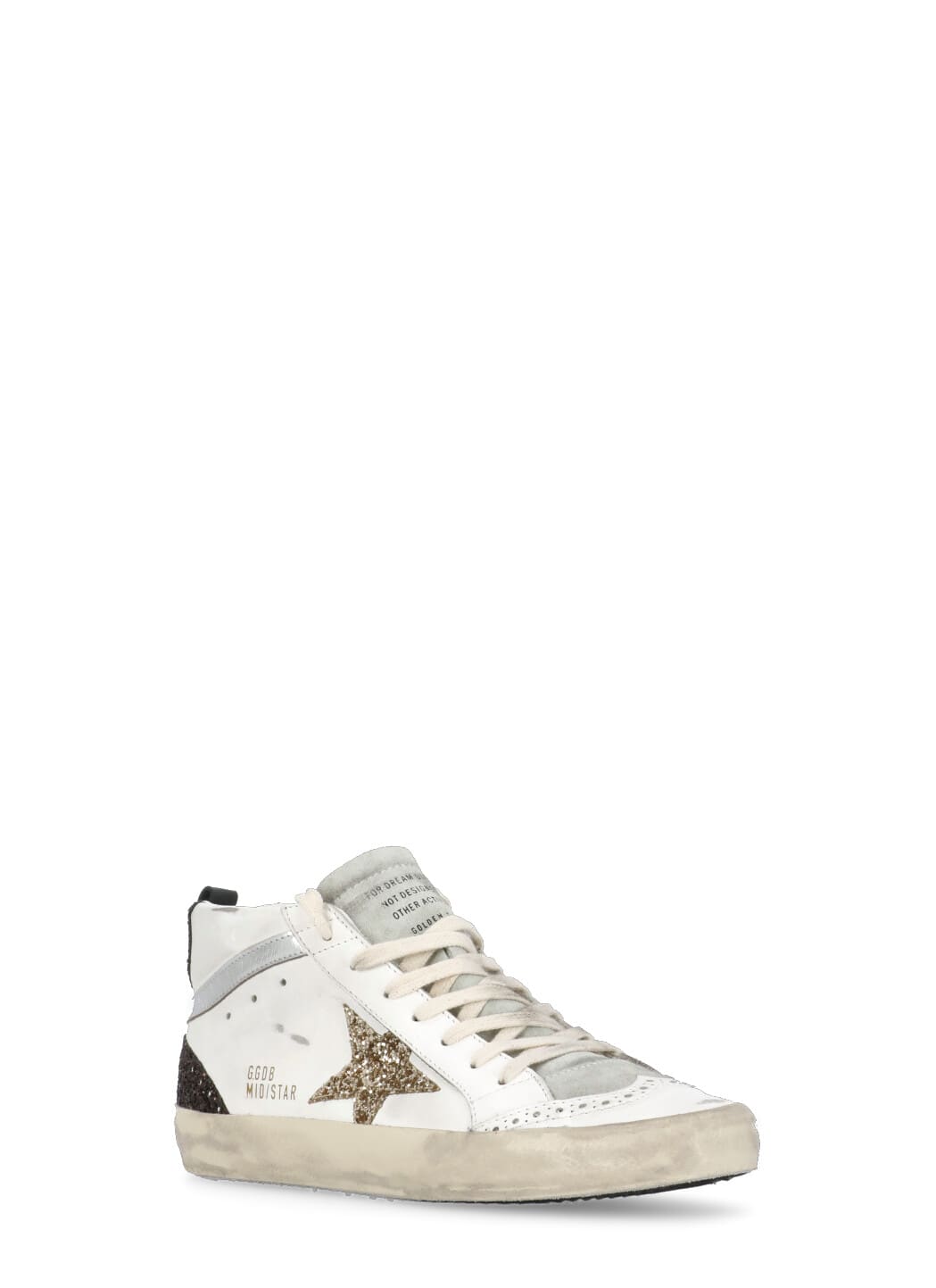 Shop Golden Goose Mid Star Sneakers In White