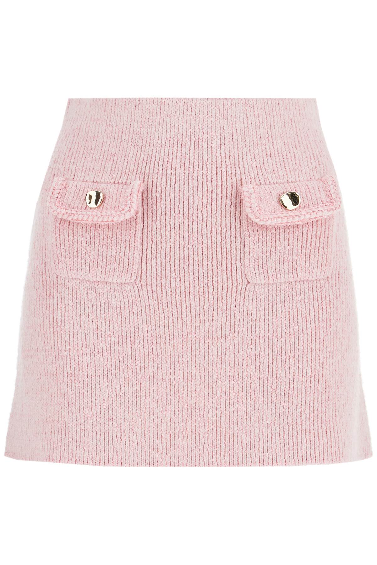 SELF-PORTRAIT KNITTED MINI SKIRT 