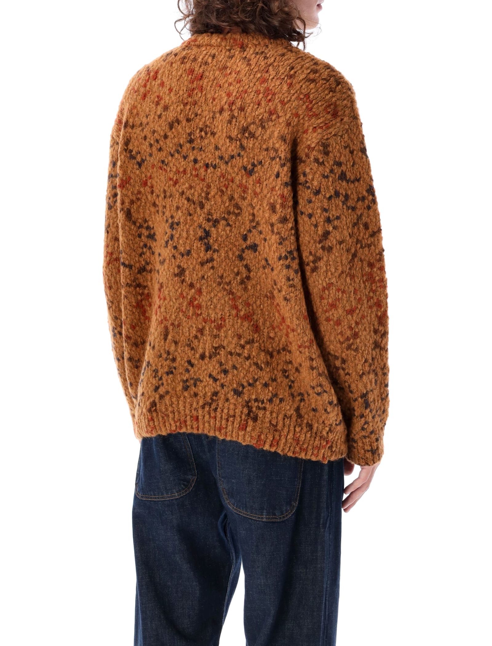 Ymc You Must Create Ymc Speckled Knit Sweater In Tan