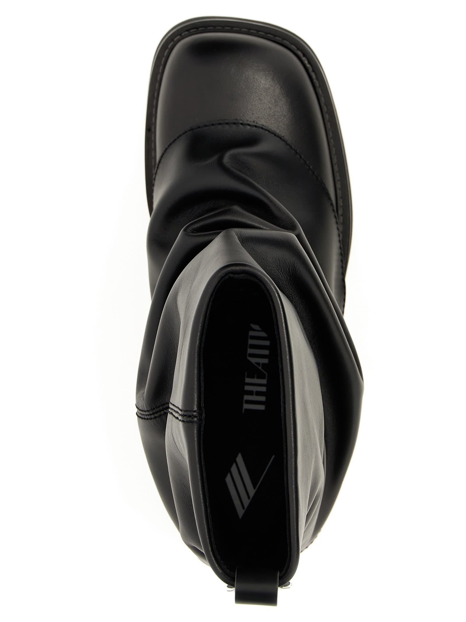Shop Attico Mini Robin Combat Ankle Boots In Black