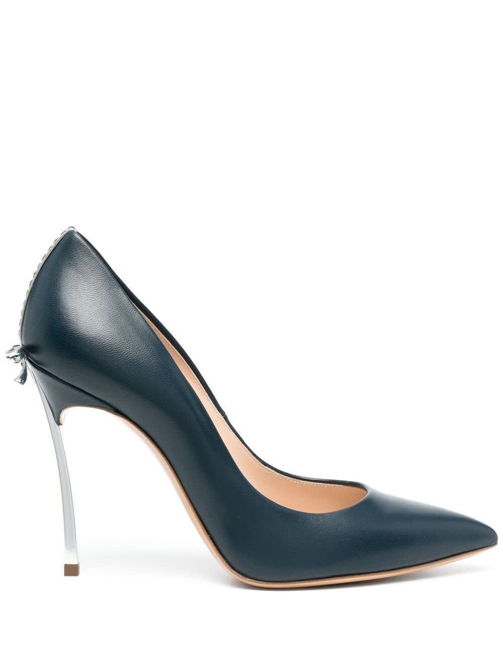 Casadei BLUE BLADE PUMPS WITH BOW DETAIL