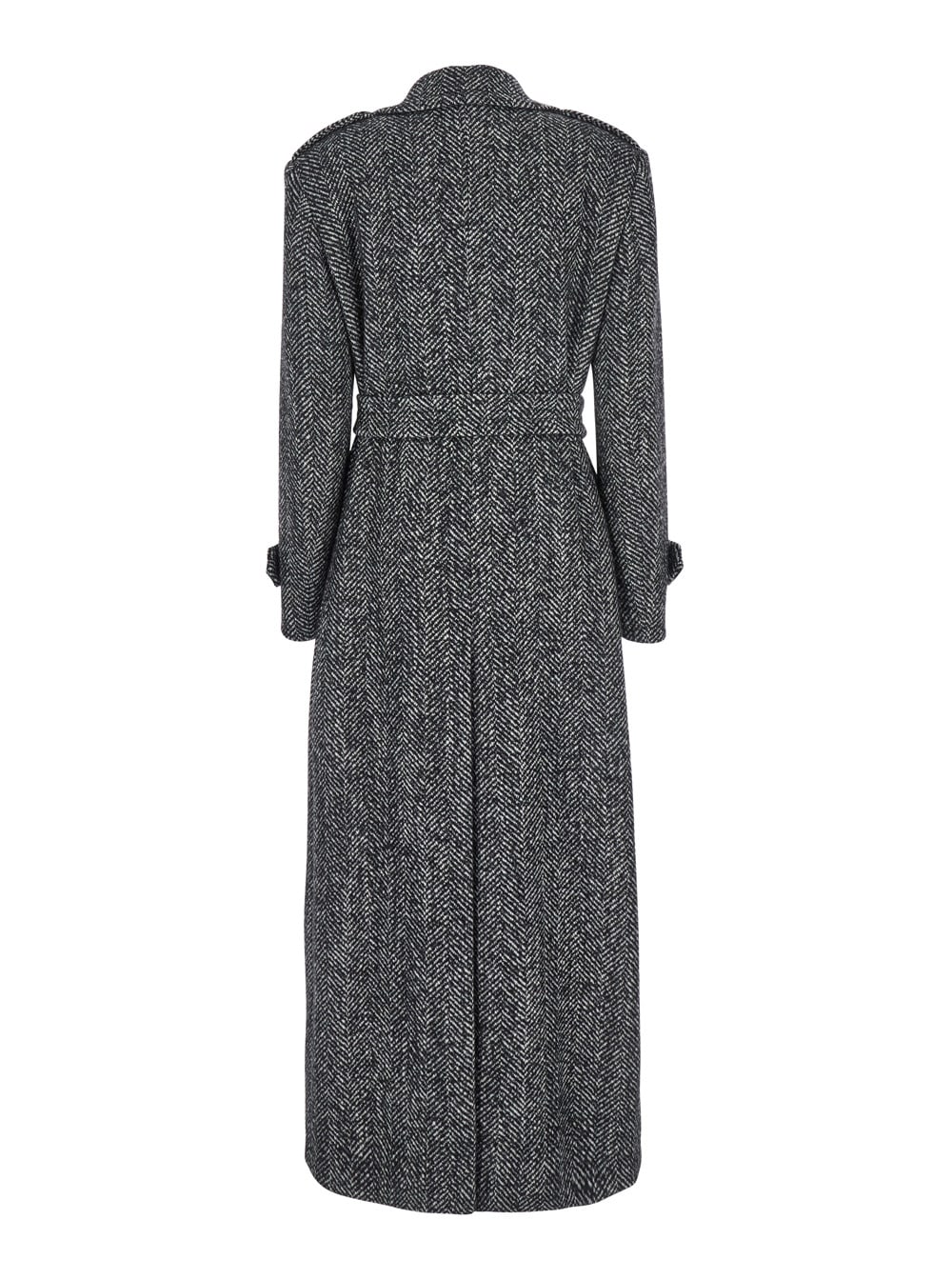 Shop Tagliatore Jody Long Coat In Grey