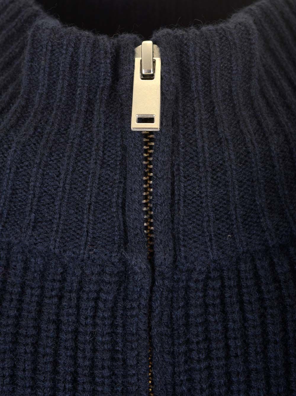 Shop Apc Wool Cardigan In Blue