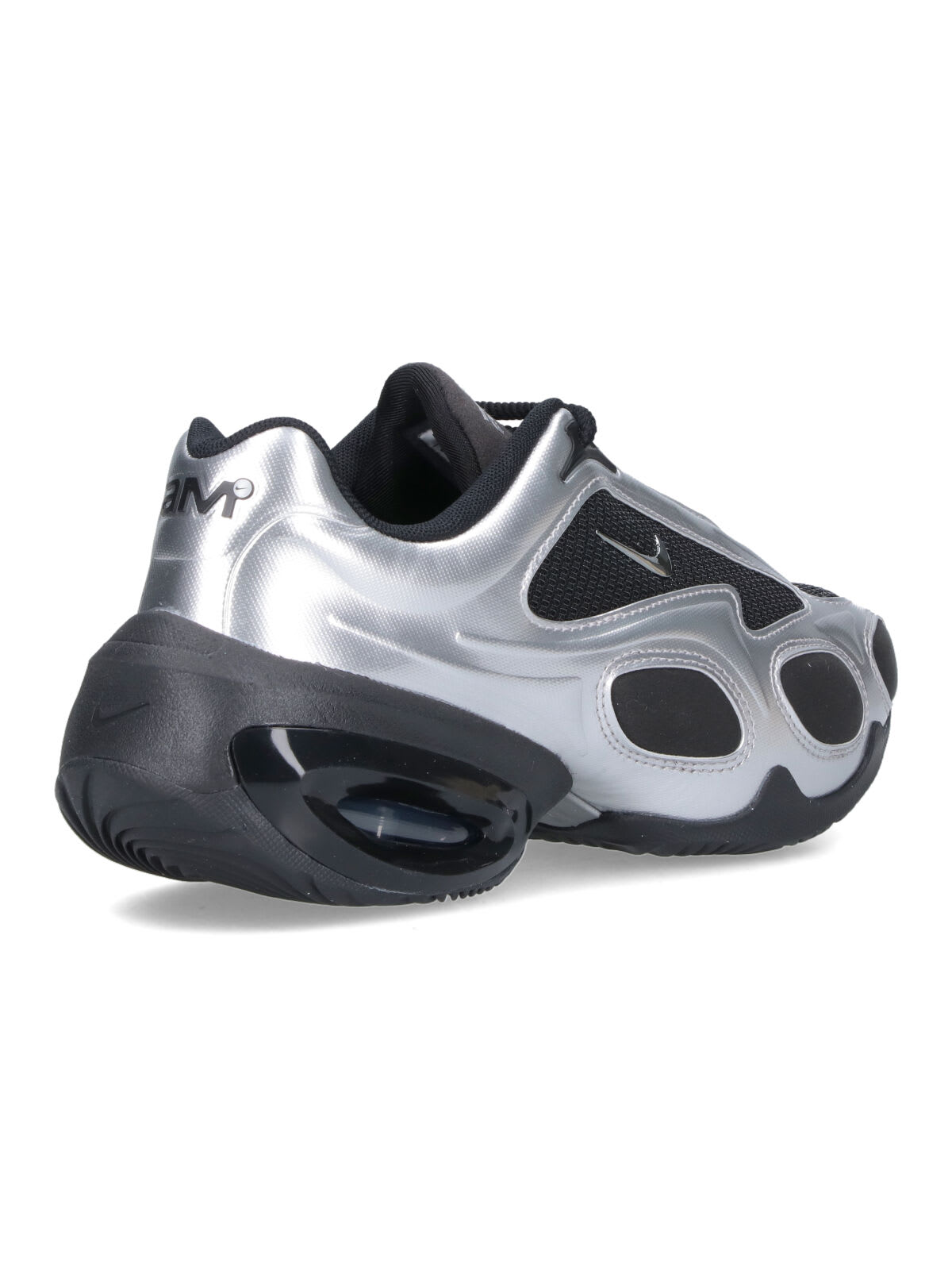 Nike Air Max Muse Sneakers In Silver Leather And Fabric In Multi