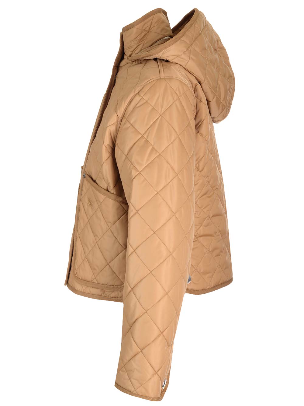 Shop Burberry Cropped Jacket In Beige