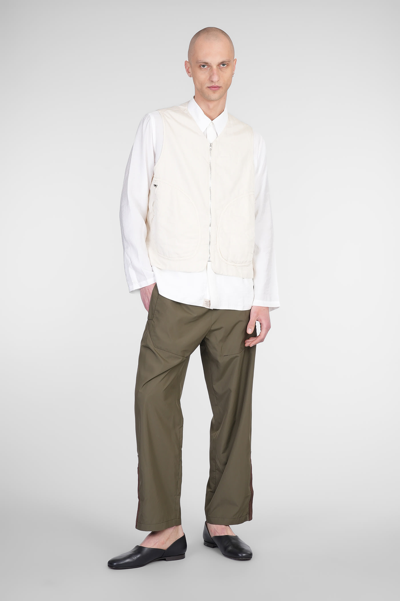 Ranra Mill Vest In Beige Viscose
