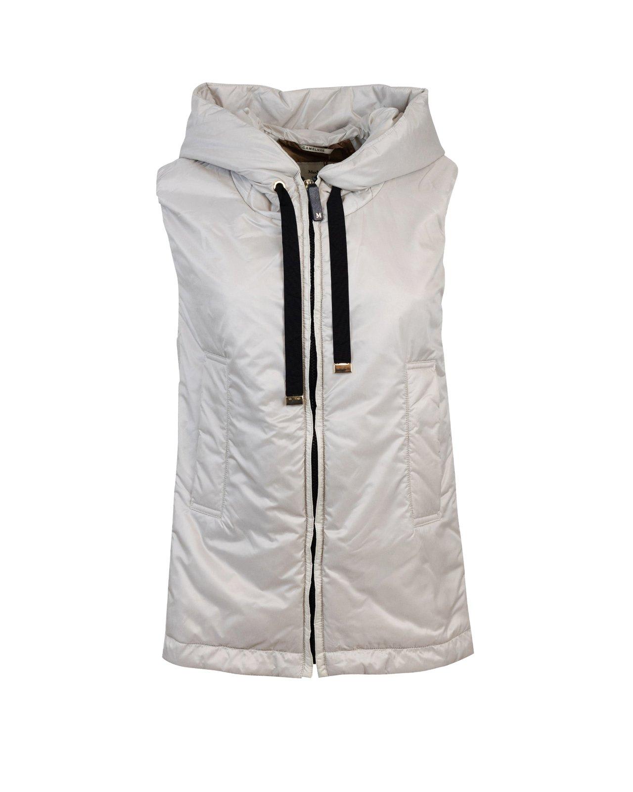 Zip-up Drawstring Gilet