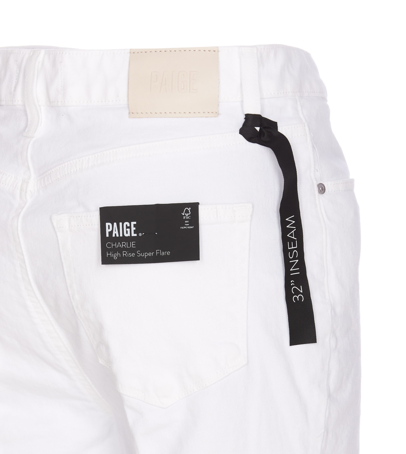Shop Paige Charlie Denim Jeans In White