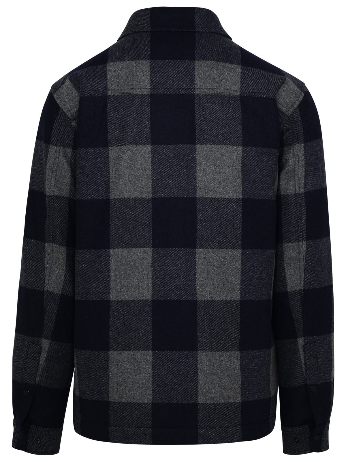 Shop Woolrich Alaskan Two-tone Wool Shirt In Multicolour