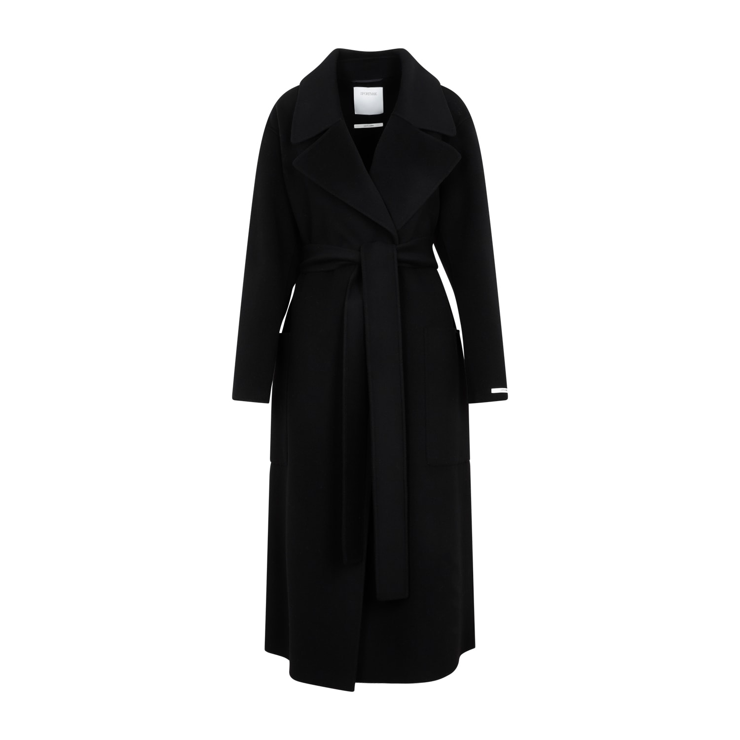 Shop Sportmax Veleno Coat In Nero