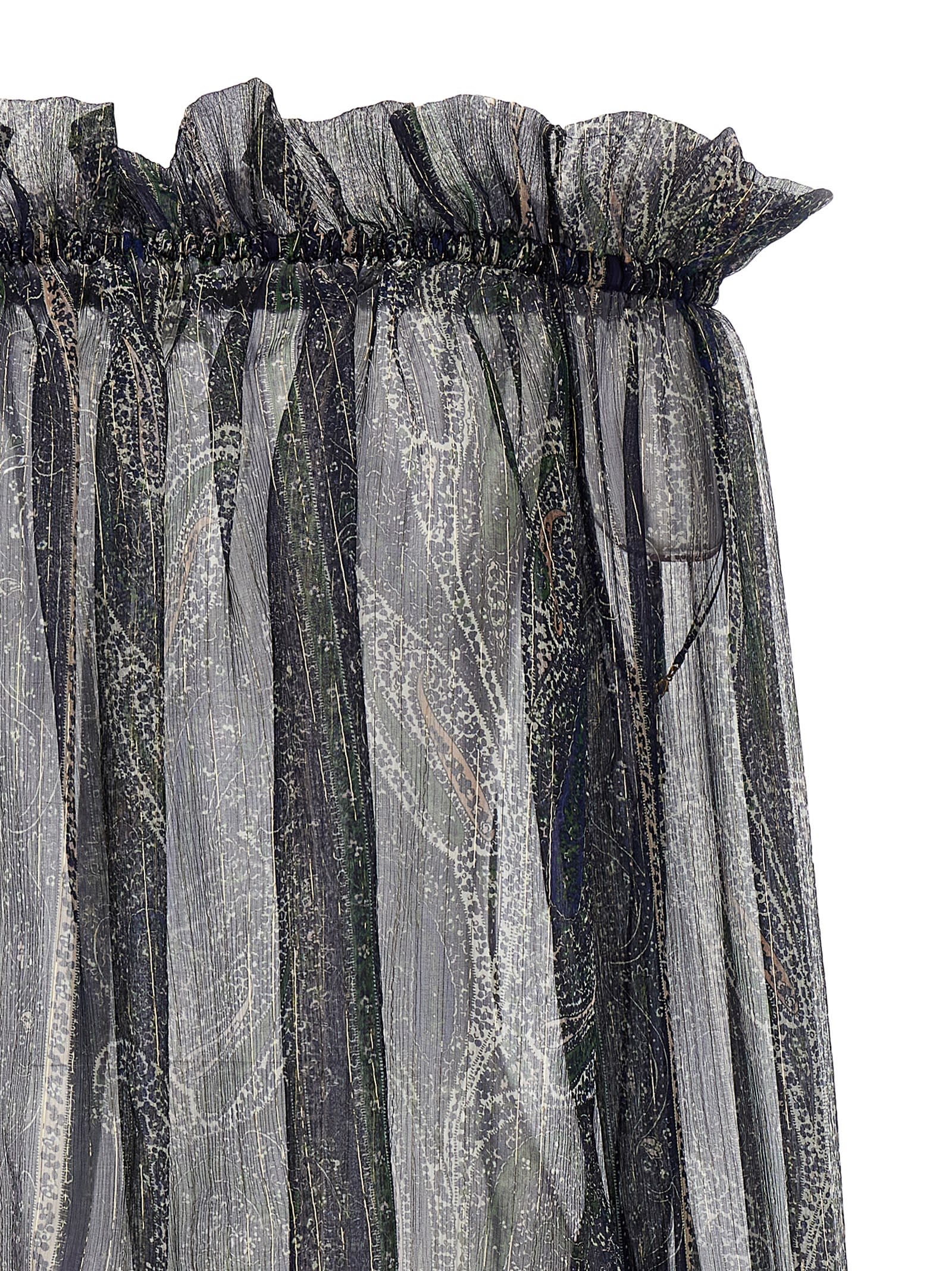 Saint Laurent Lurex Blouse In Indigo