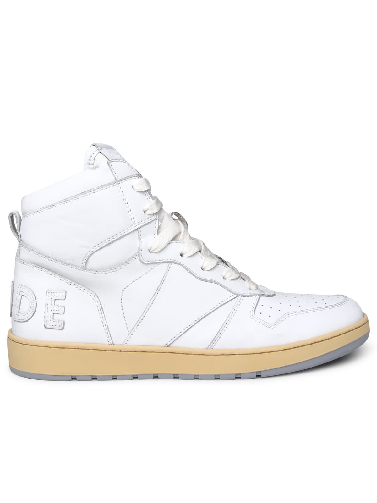 RHUDE RHECHESS SNEAKERS IN WHITE LEATHER