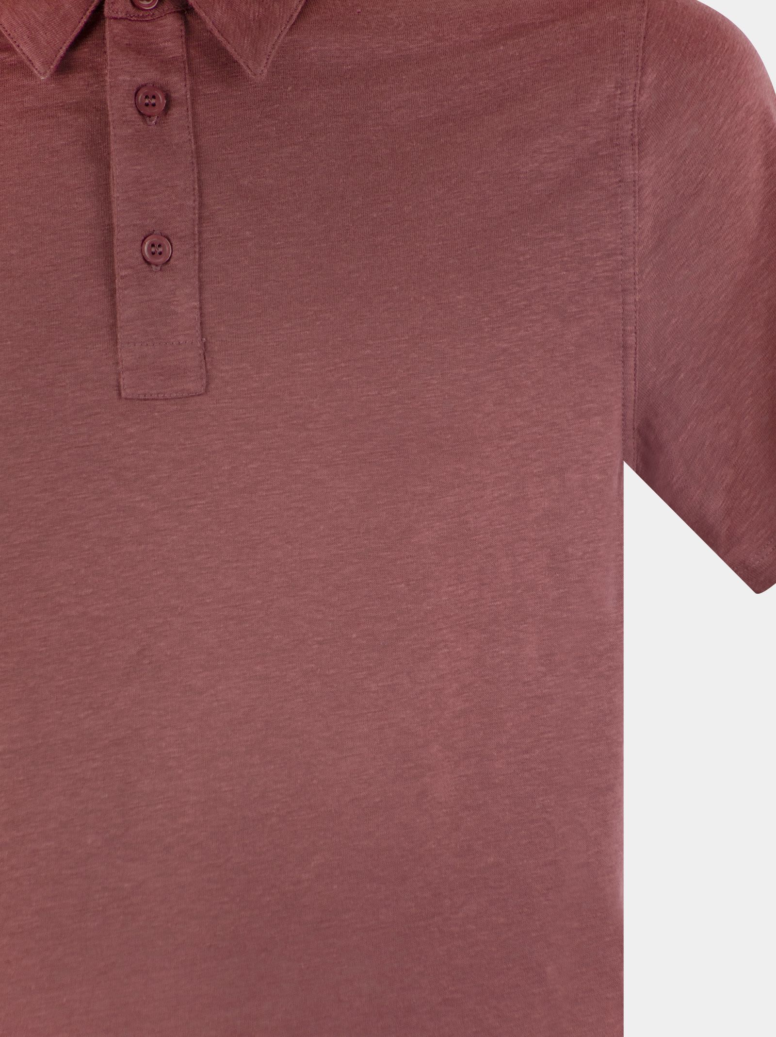 Shop Majestic Linen Short-sleeved Polo Shirt In Red