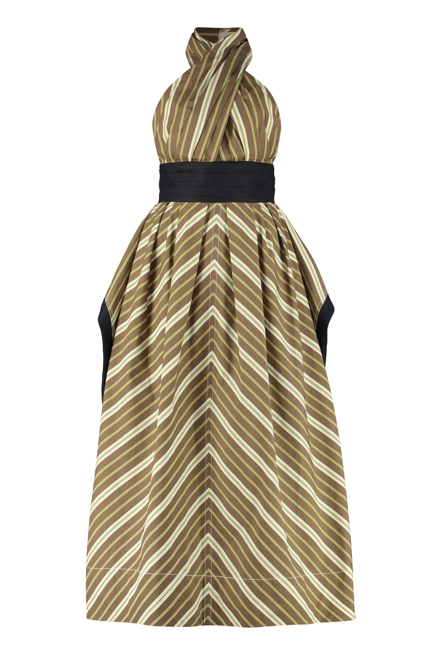 Striped Cotton Lmaxi Dress