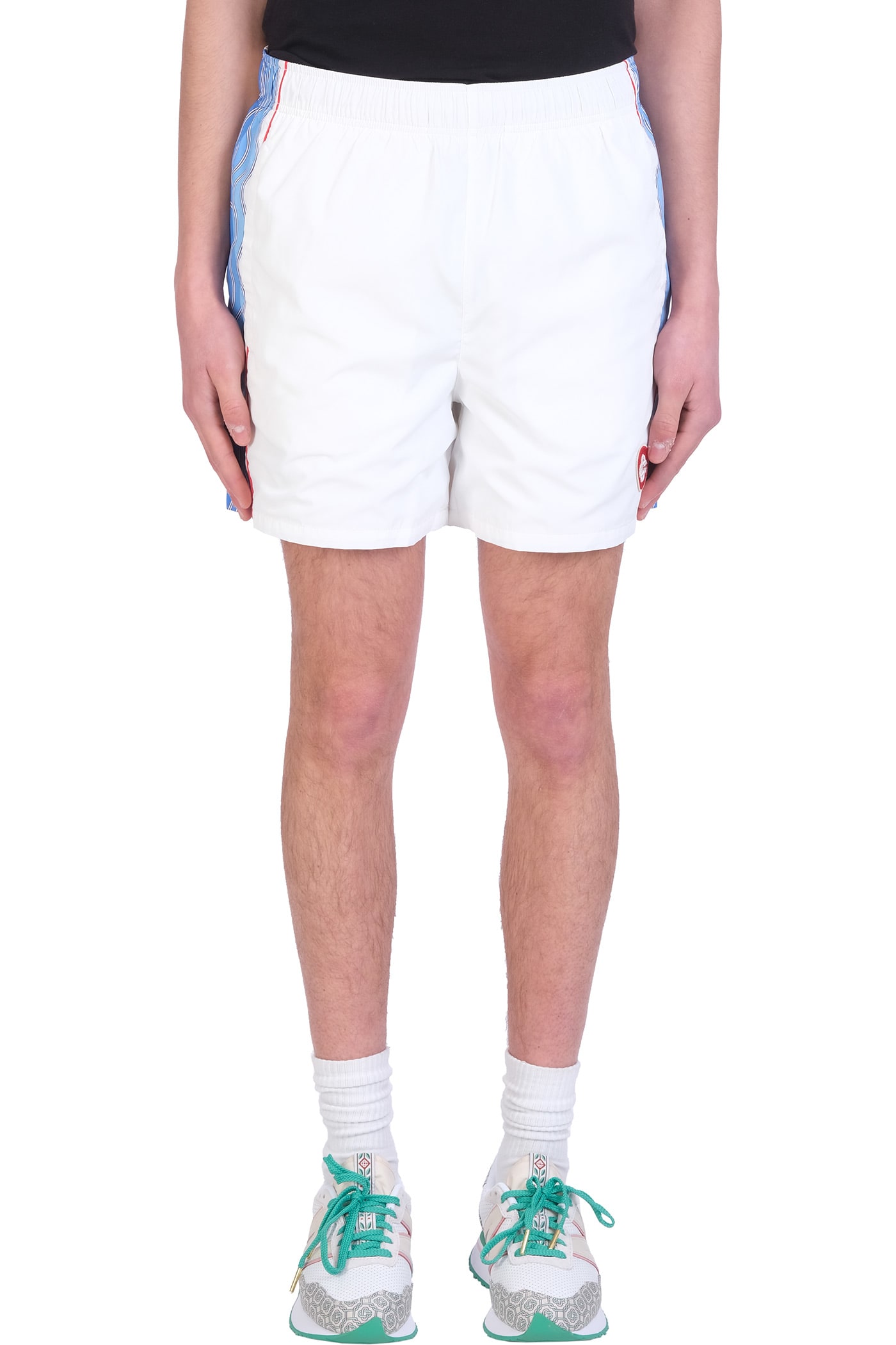 Casablanca Shorts In White Polyester