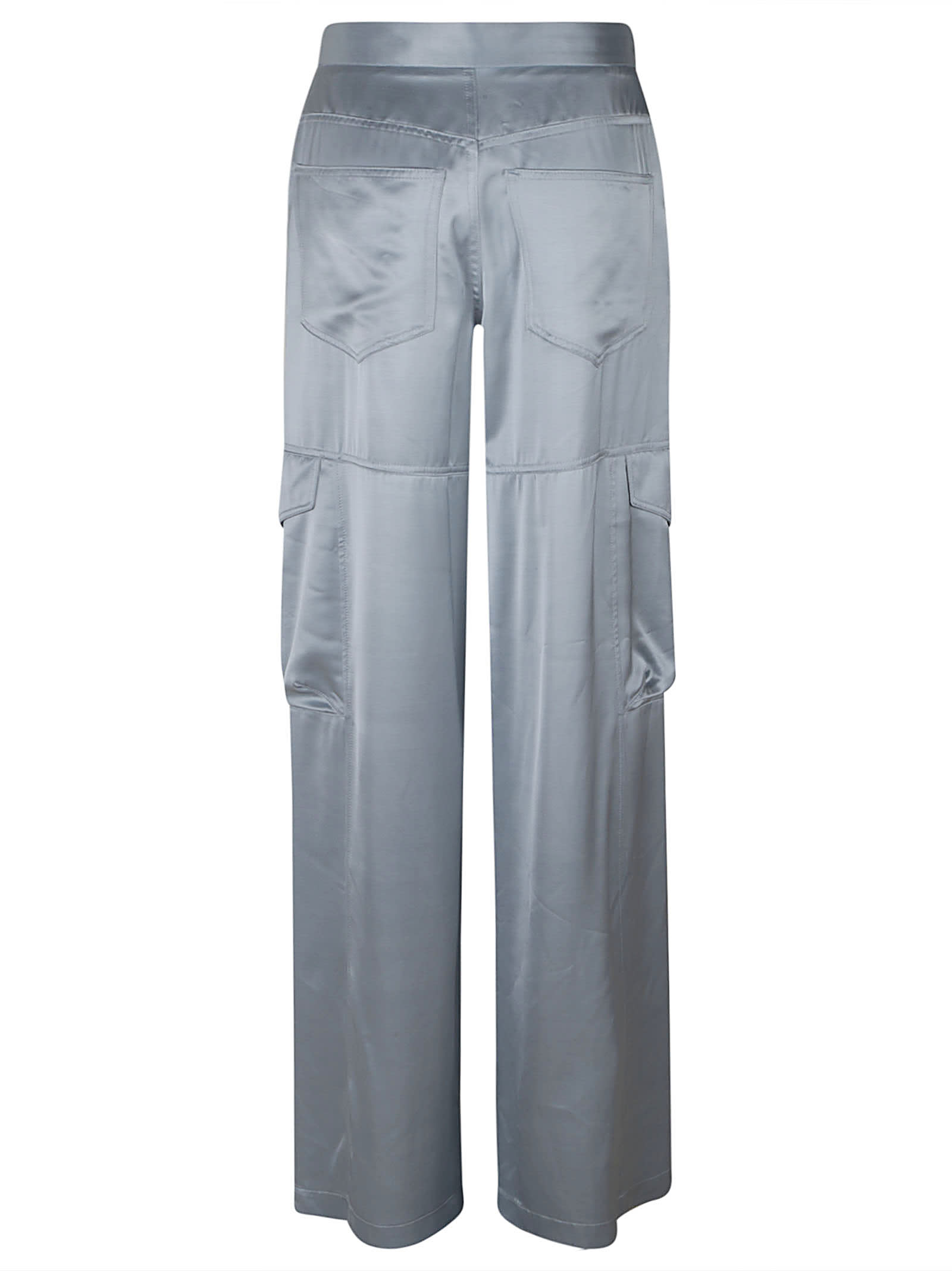 Shop Gcds Ultra Cargo Trousers In Baby Blue
