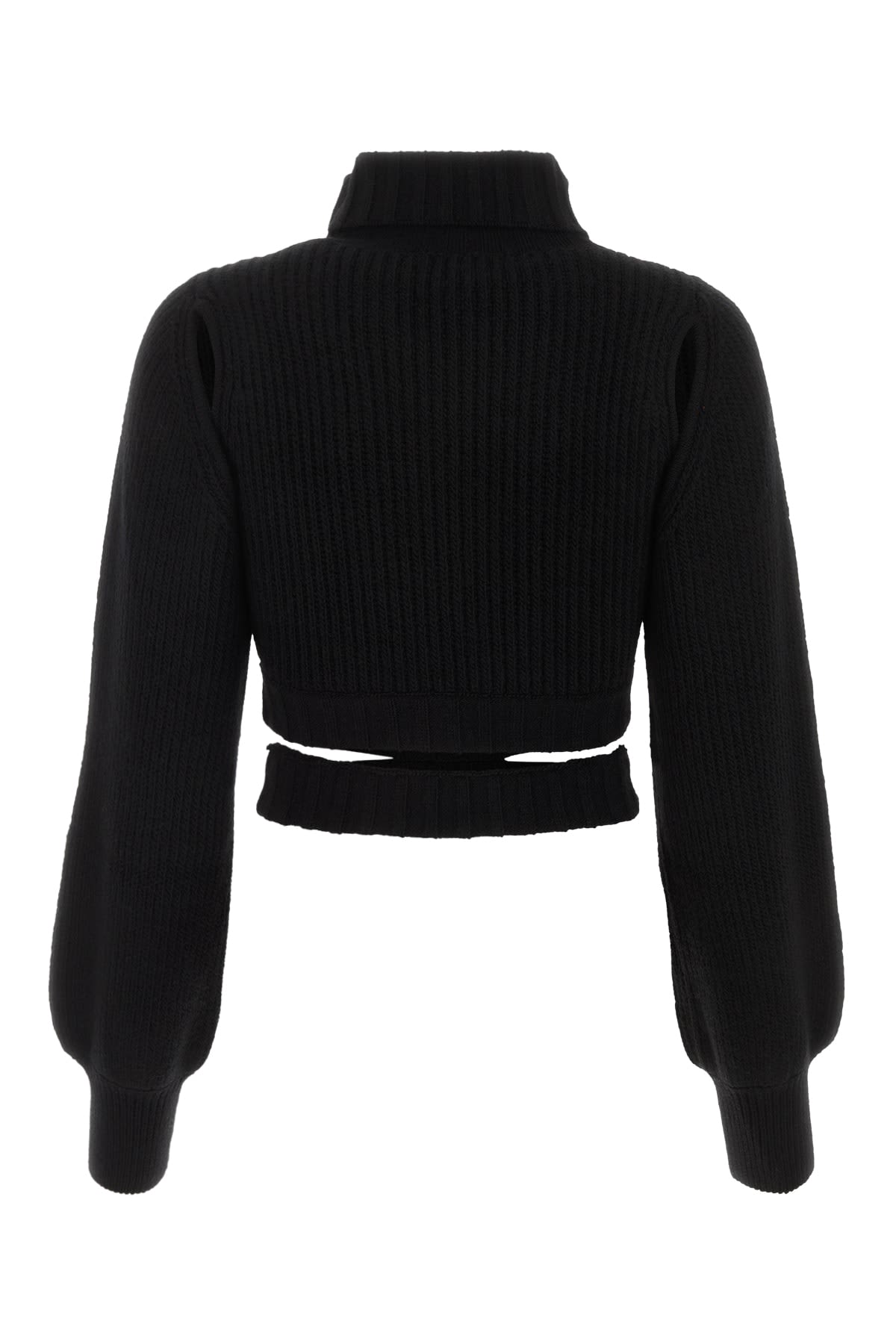 Andreädamo Andreadamo Cropped Knit In Black