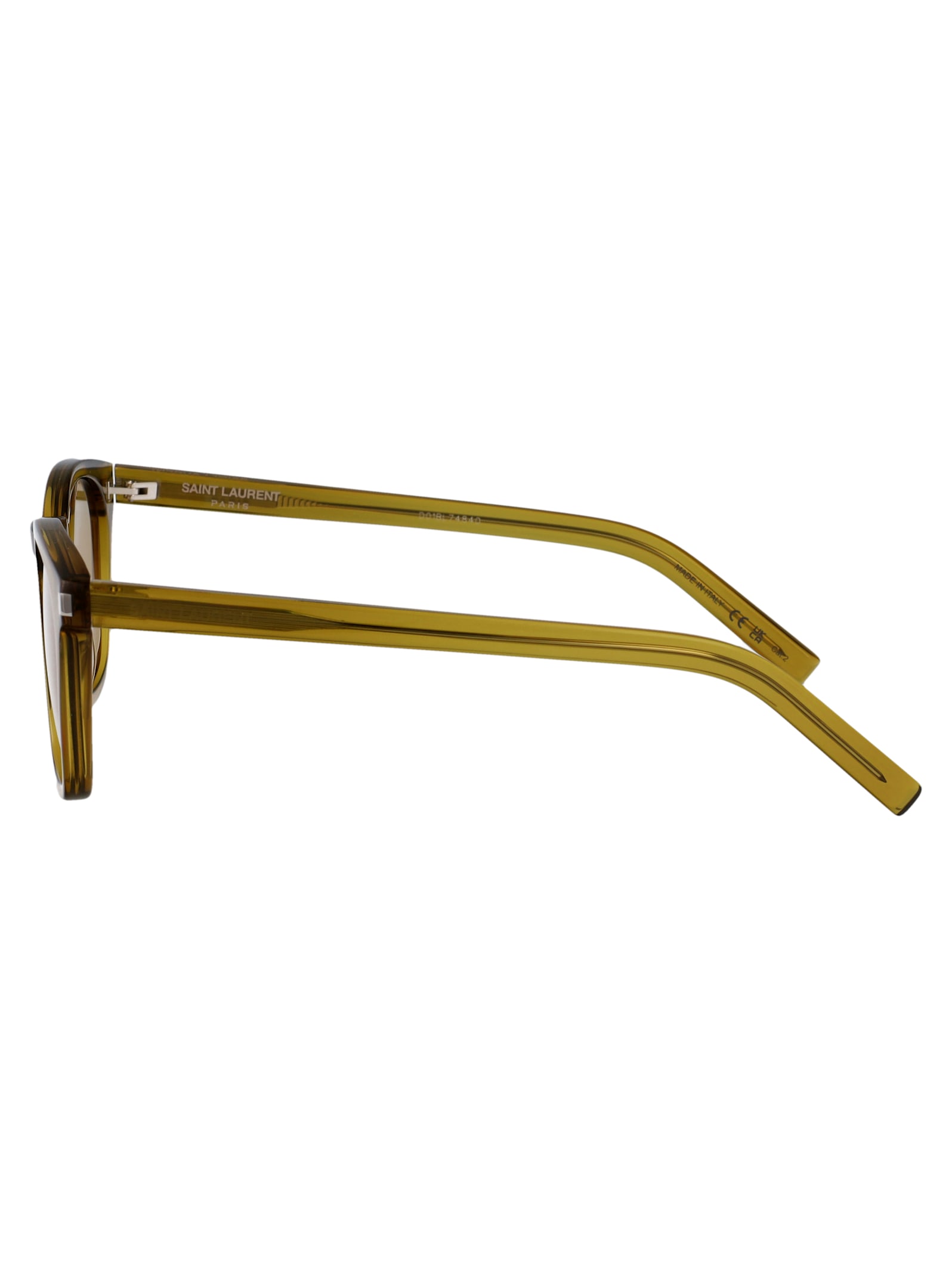 Saint Laurent Sl 28 Sunglasses In Green