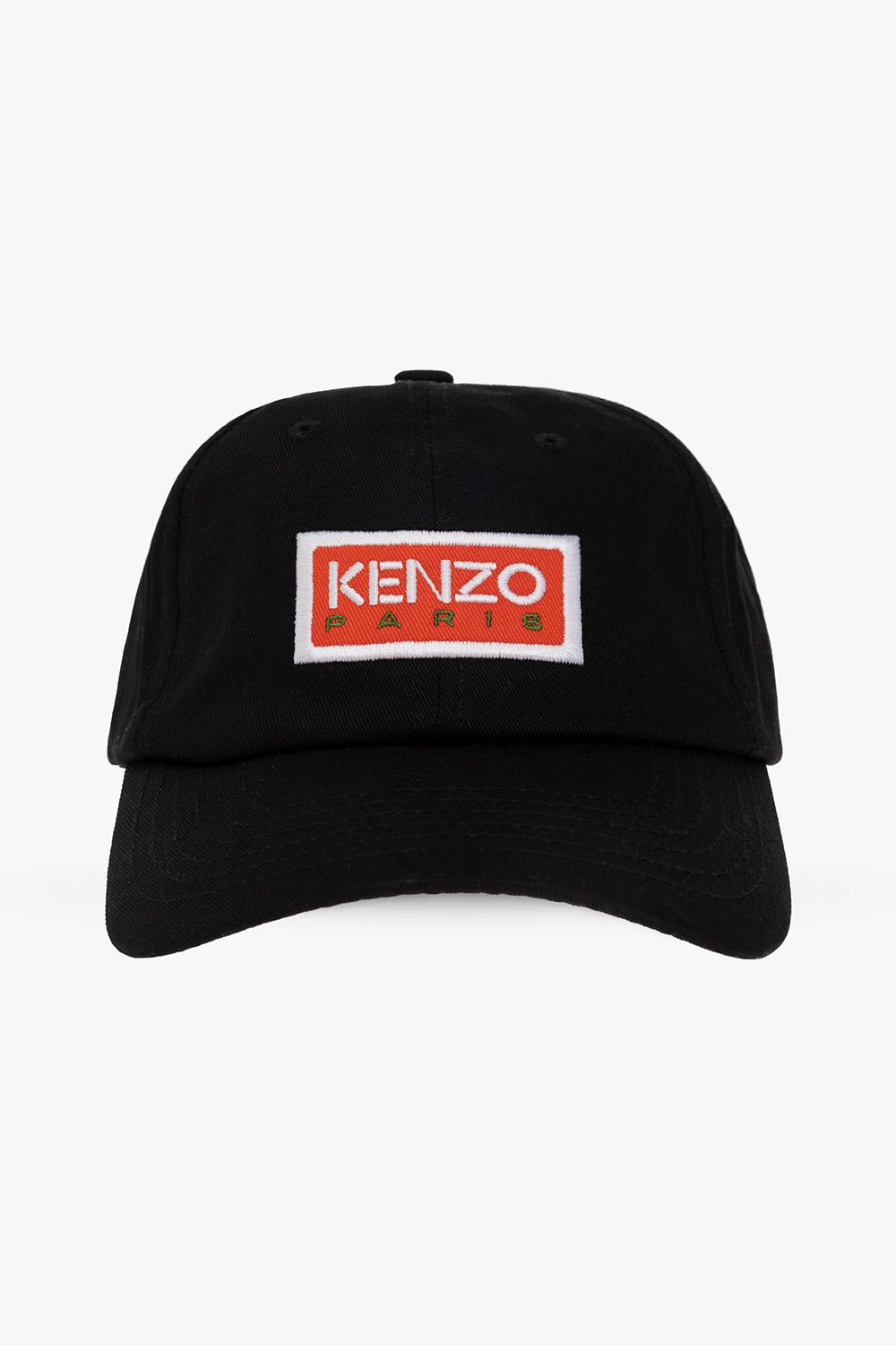 Shop Kenzo Baseball Cap In Black