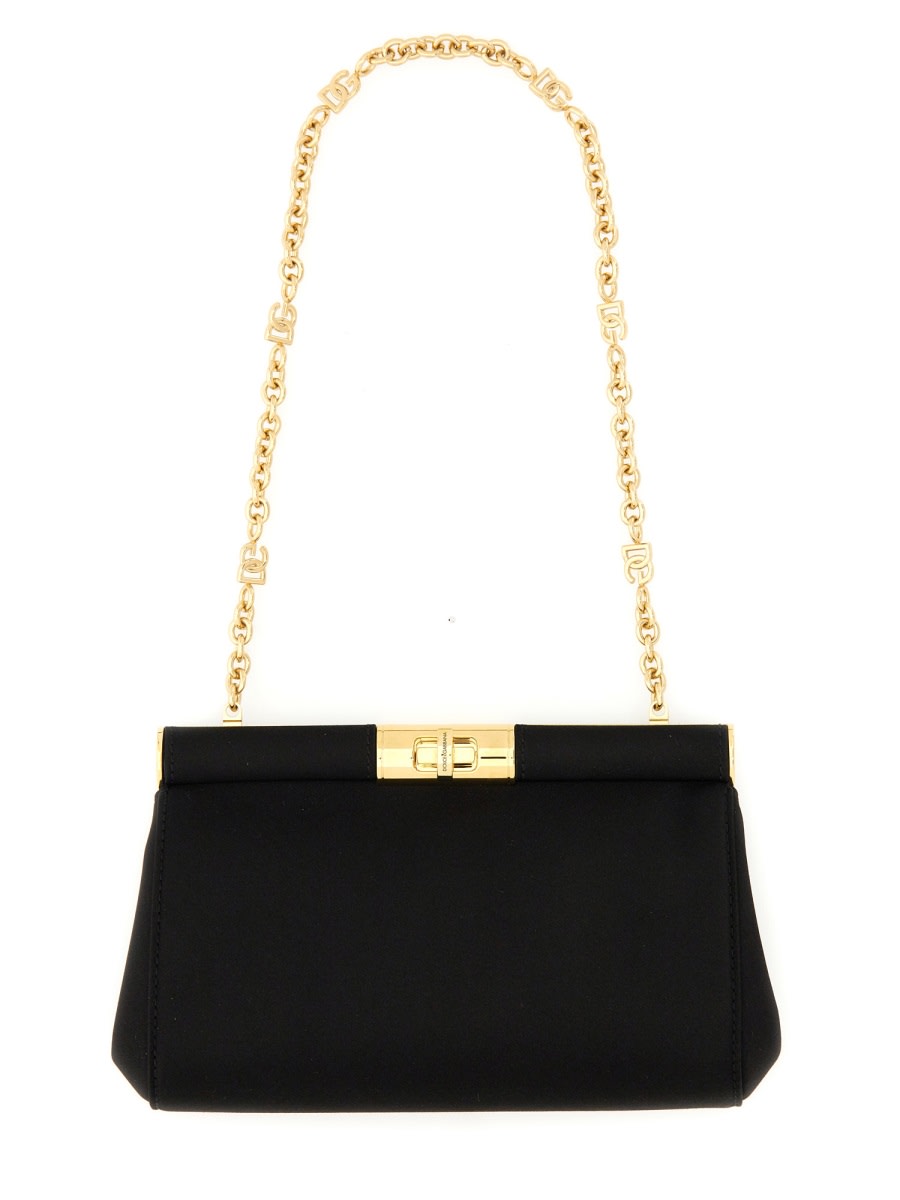Dolce & Gabbana Small Marlene Shoulder Bag In Black