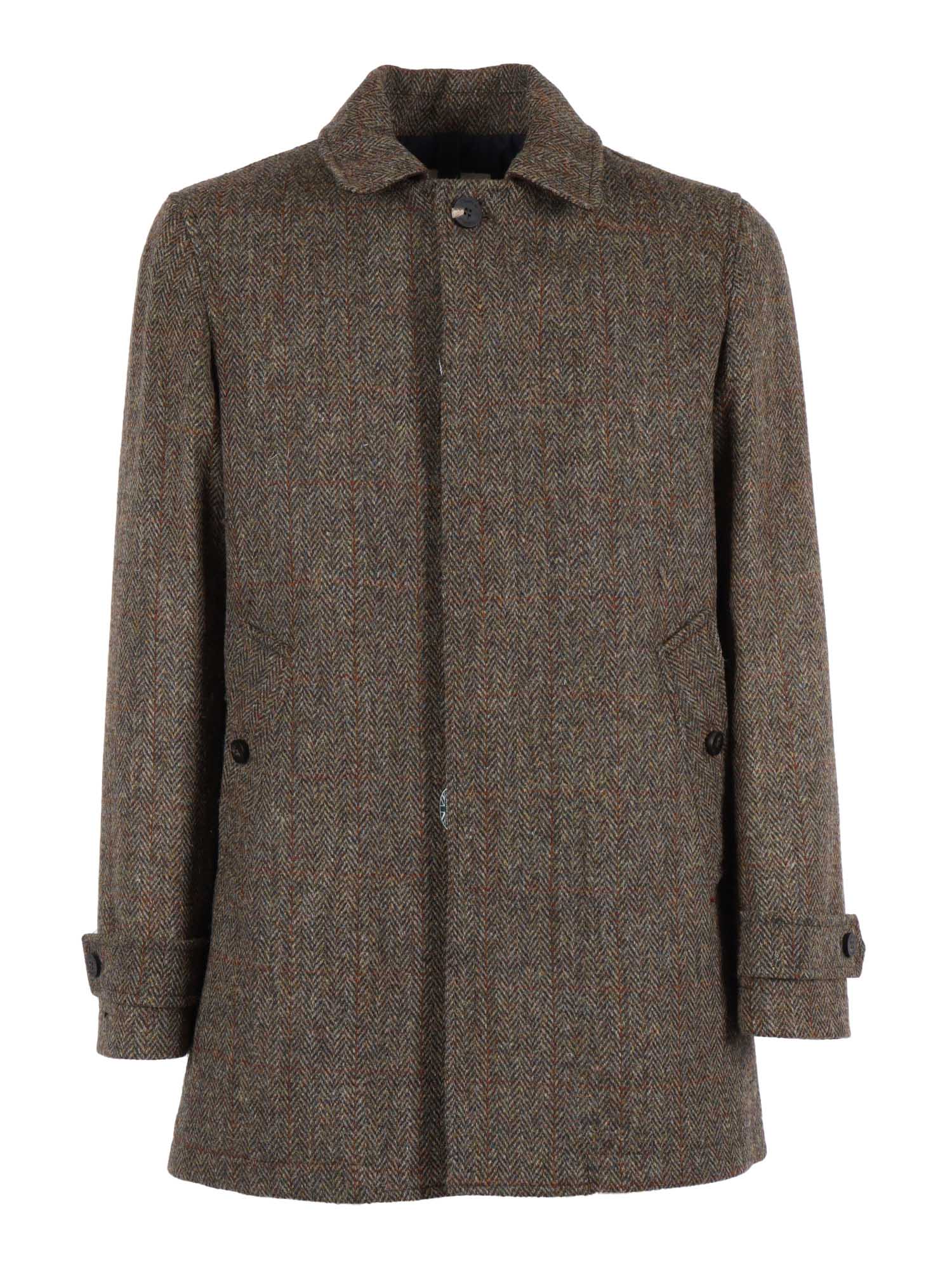 Camplin Single-breasted Coat In Brown