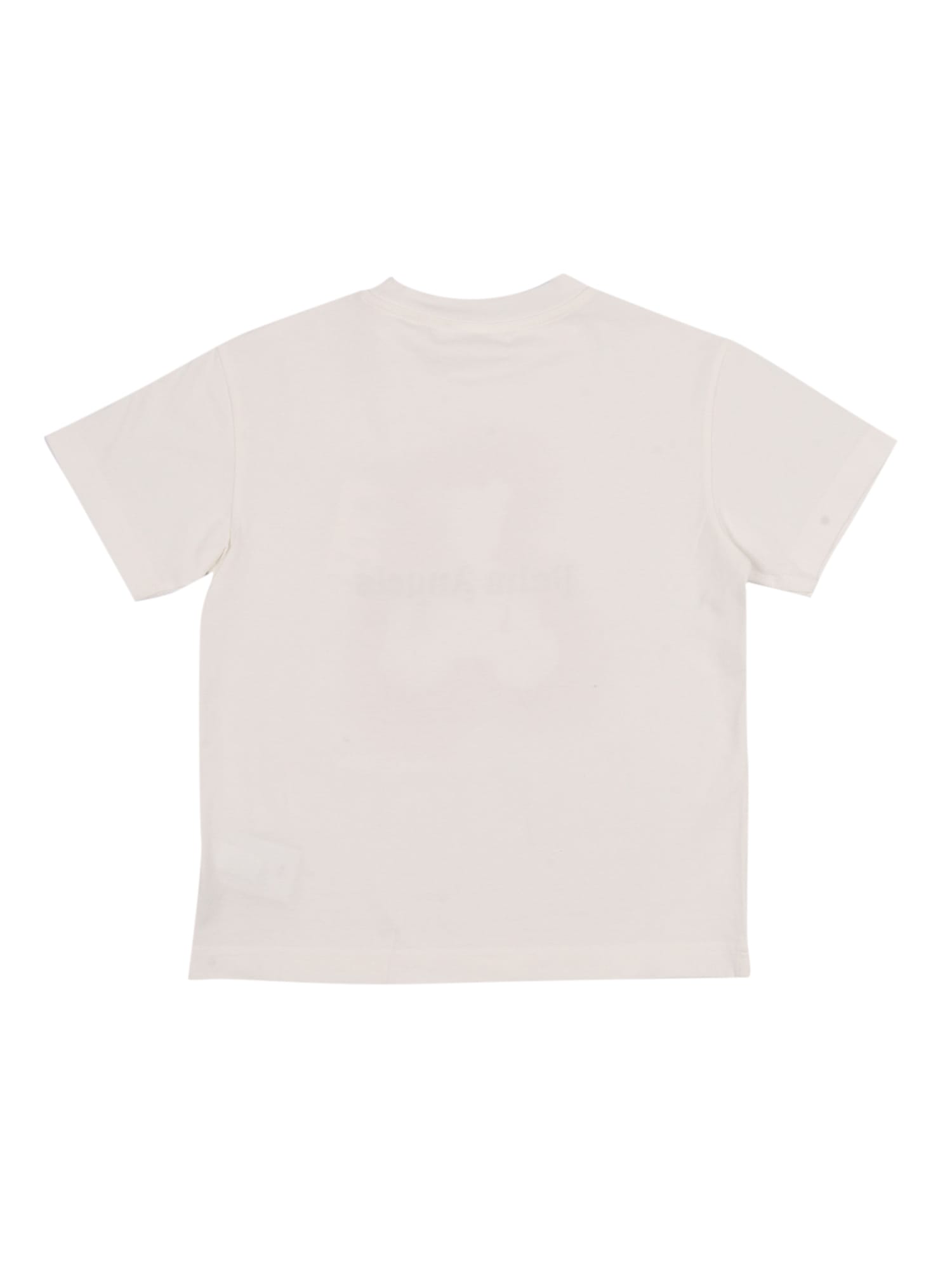 Palm Angels Pa Spray Bear Reg Tee S/s In White