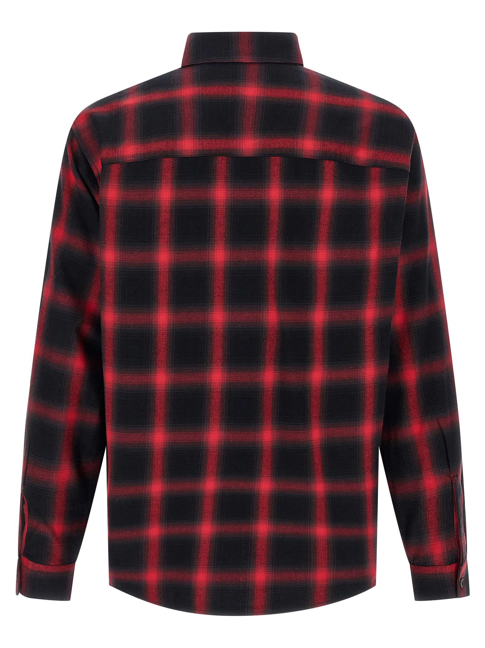 Diesel S-simply-check-hgbt Shirt And Blouse Black In Red