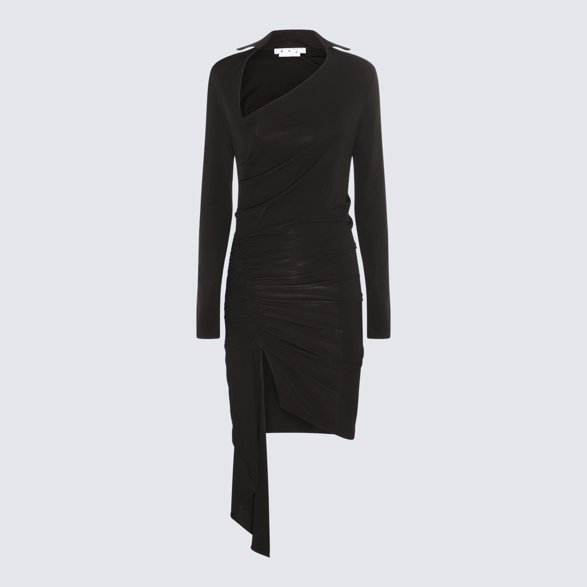 Shop Off-white Black Viscose Blend Dress