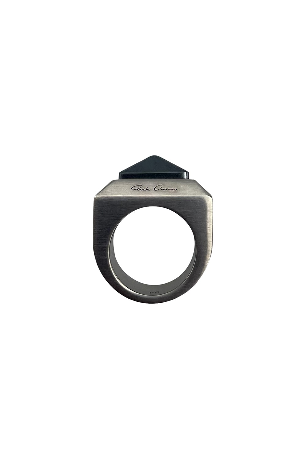 Shop Rick Owens Crystal Pyramid Ring