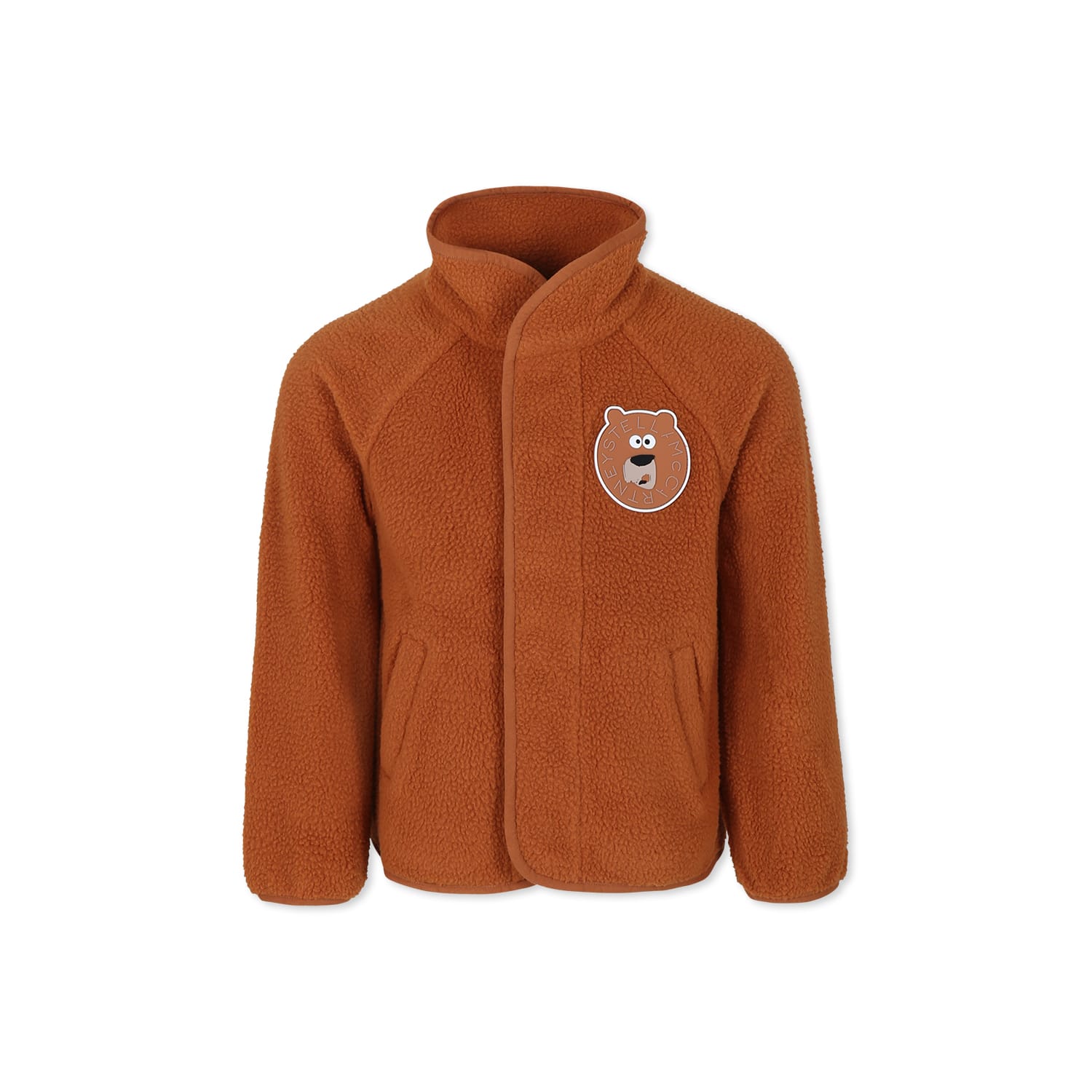 Stella Mccartney Kids' Brown Sweatshirt For Boy With Bear