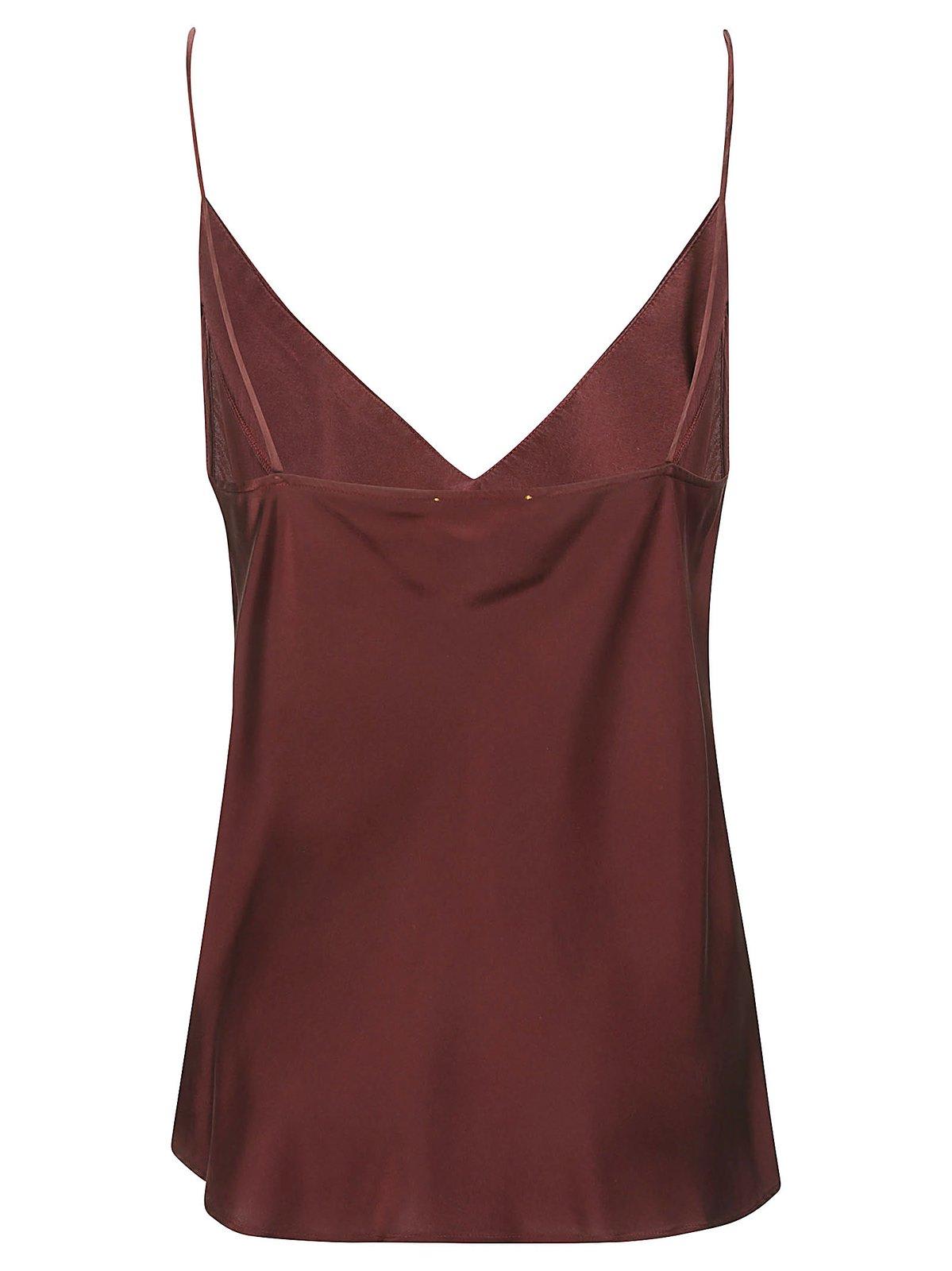 Shop Forte Forte Stretch Strappy Top In Cacao