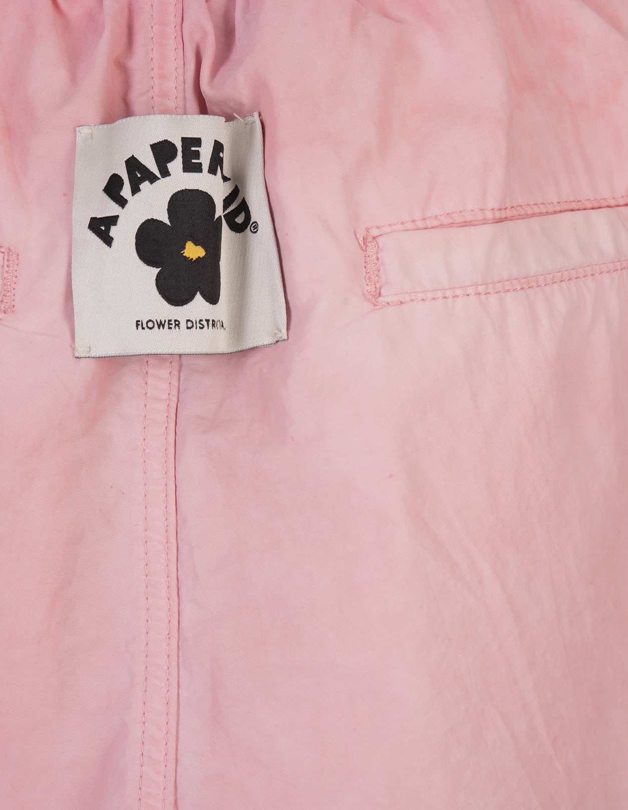 Shop A Paper Kid Pink Cargo Trousers With Logo