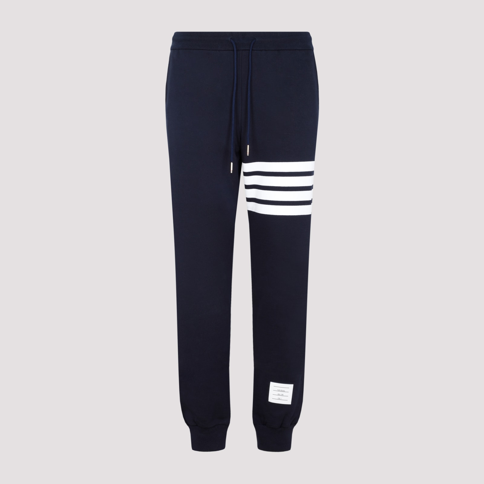 Shop Thom Browne Cotton Classic 4-bar Sweatpants In Navy