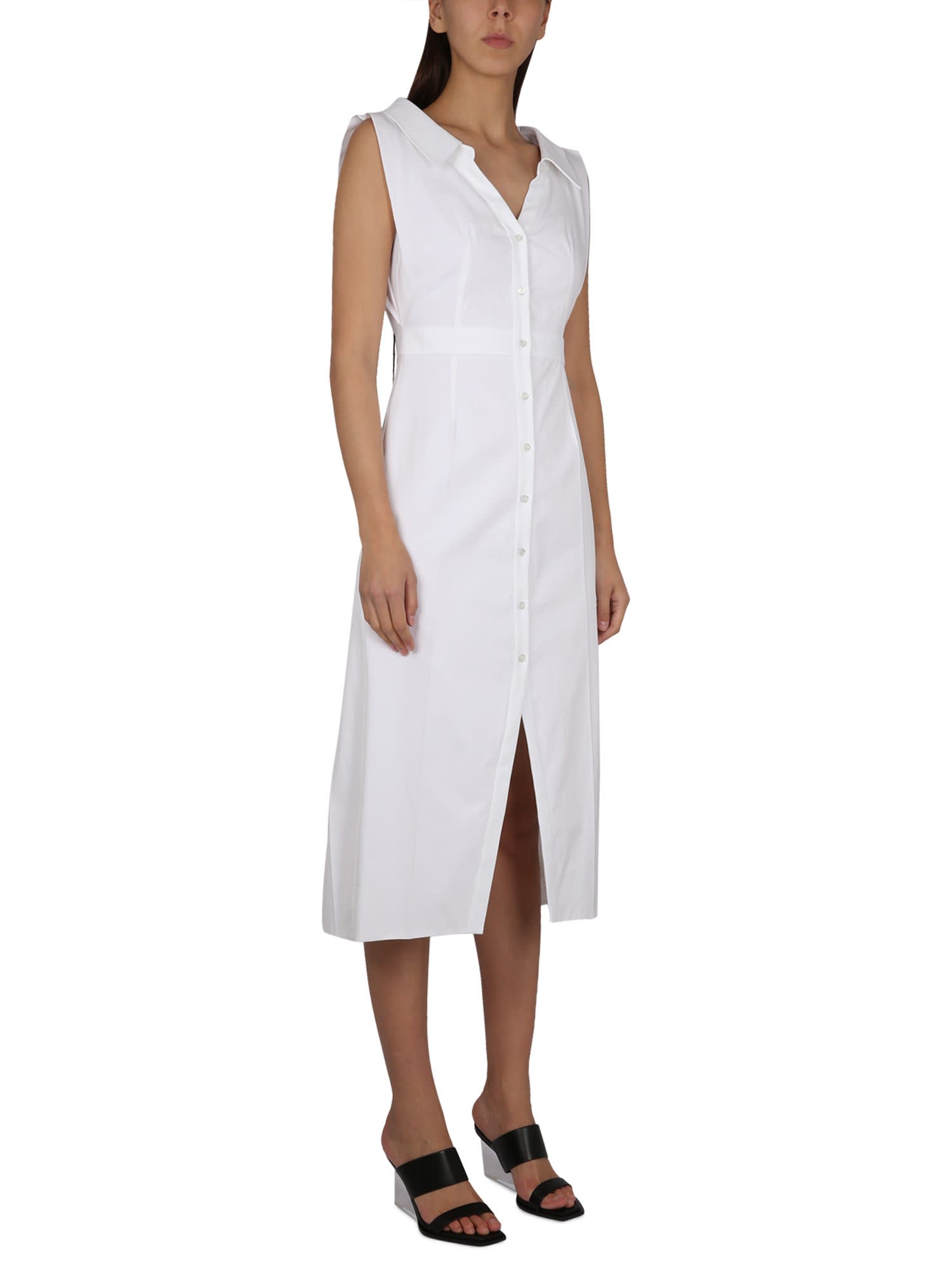 Alexander Mcqueen Cotton Dress In White